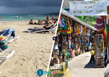Ocho Rios Beach Binge & Souvenir Shopping